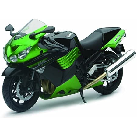 MOTO ESCALA 1/12 Kawasaki ZX-14 Ninja, Scala 1:12, Die Cast, Verde,