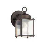 LUMINARIA DECORATIVA EXTERIOR DE  8.25" 1 Light Wall Light Olde Bronze®