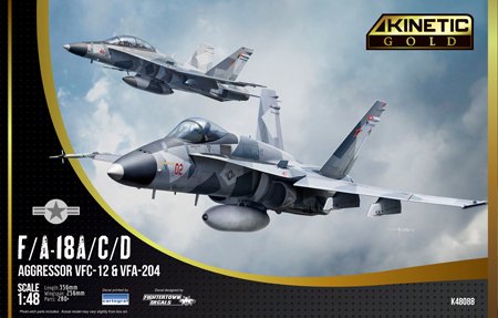 MODELO PARA ARMAR A ESCALA 1/48 F/A-18A/C/D Aggressor VFC-12 & VFA-204