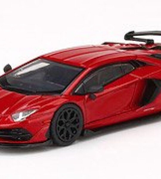 MODELO ESCALA 1/64 LAMBORGHINI AVENTADOR SVJ ROSSO MARS RD