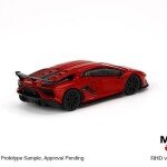 MODELO ESCALA 1/64 LAMBORGHINI AVENTADOR SVJ ROSSO MARS RD