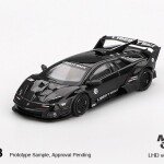 MINI GT ESCALA 1/64 LBWK Lamborghini LB-Silhouette WORKS MURCIELAGO GT Evo Black
