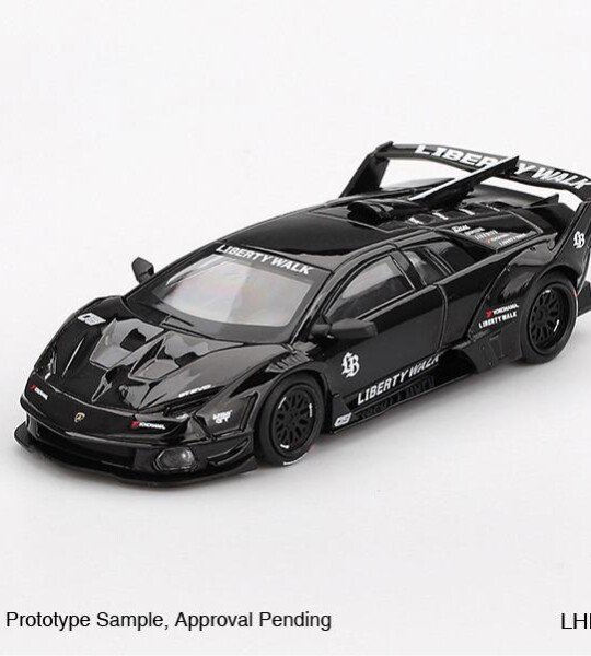 MINI GT ESCALA 1/64 LBWK Lamborghini LB-Silhouette WORKS MURCIELAGO GT Evo Black