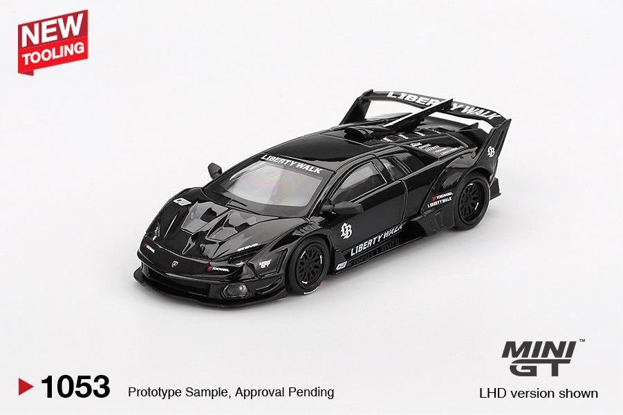 MINI GT ESCALA 1/64 LBWK Lamborghini LB-Silhouette WORKS MURCIELAGO GT Evo Black