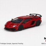 MODELO ESCALA 1/64 LAMBORGHINI AVENTADOR SVJ ROSSO MARS RD