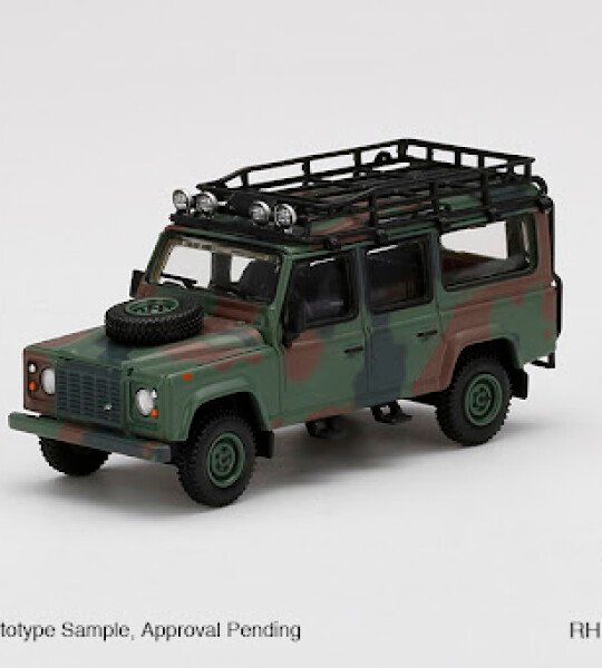 MODELO ESCALA 1/64 LAND ROVER DEFENDER 110 MILITAR