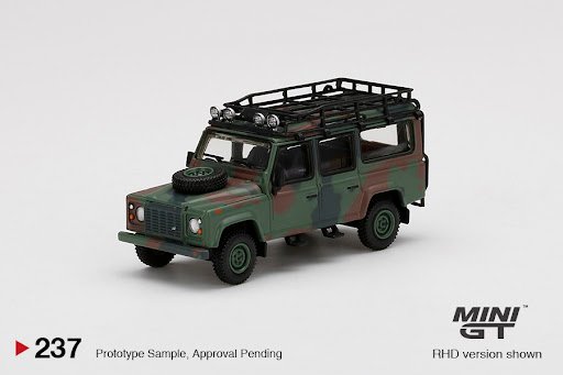 MODELO ESCALA 1/64 LAND ROVER DEFENDER 110 MILITAR