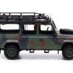 MODELO ESCALA 1/64 LAND ROVER DEFENDER 110 MILITAR