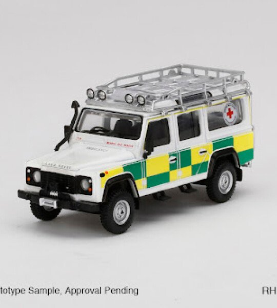 MODELO ESCALA 1:64 Mijo Exclusive World Wide Land Rover Defender 110 British Red Cross Search & Rescue RHD