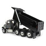 MODELO ESCALA 1/34 VOLQUETA GRIS METALICO / NEGRO MACK Granite MP Dump Truck By First Gear - CAMION VOLTEO