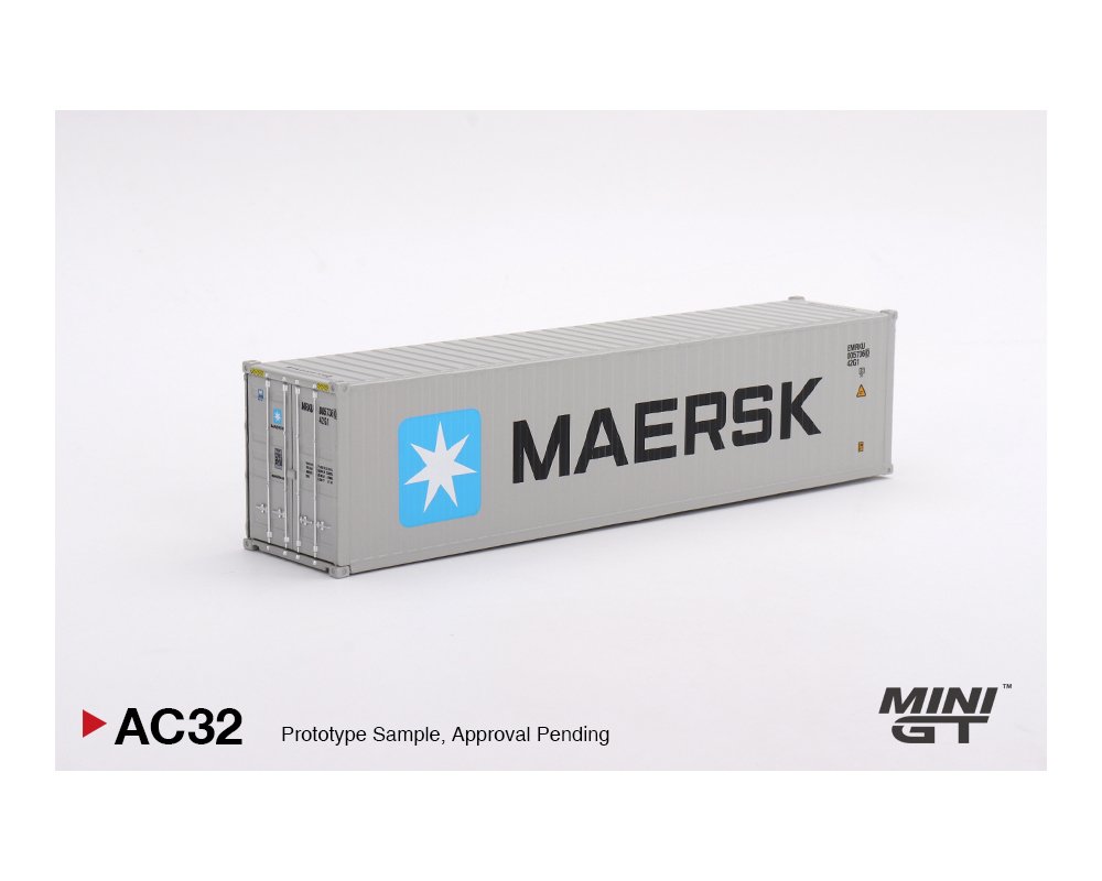 MODELO Mini GT 1:64 Dry Container 40′ “MAERSK” Limited Edition – Full Diecast Metal - CONTENEDOR METALICO