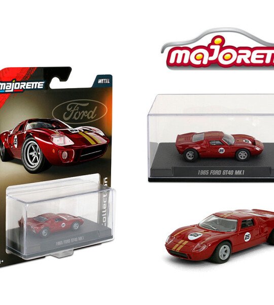 Majorette 1:64 Collector Series Wave 2 2025 – 1965 Ford GT40 MK1 – Red Solid Pack