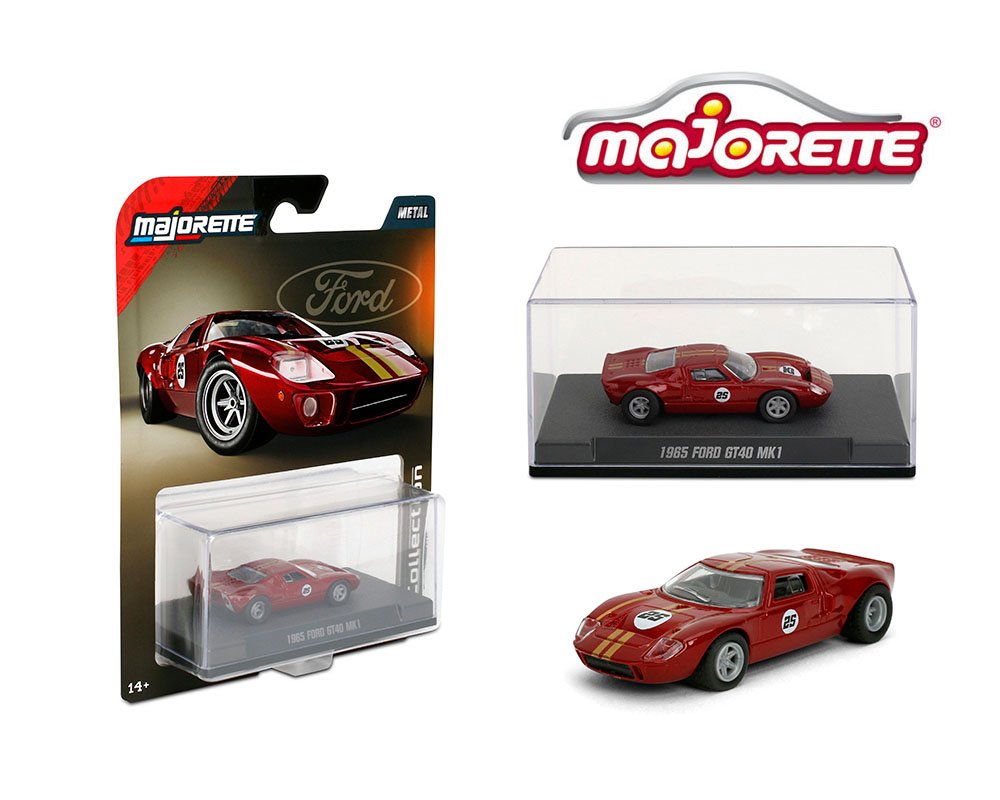 Majorette 1:64 Collector Series Wave 2 2025 – 1965 Ford GT40 MK1 – Red Solid Pack