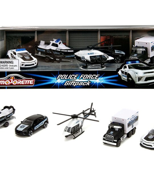 Majorette 1:64 Gift Pack Police Force - SET DE 5 MODELOS