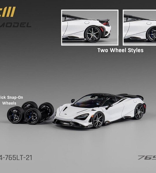 CM Model 1:64 McLaren 765LT – White with Carbon – Limited Edition