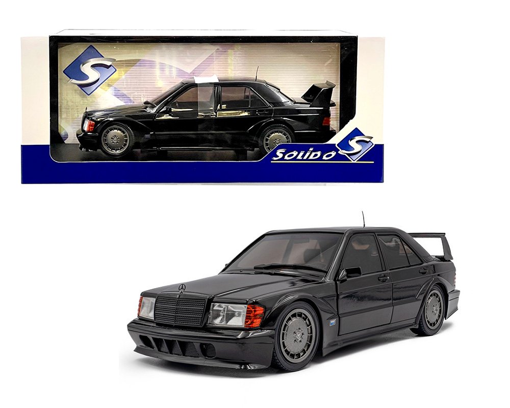 Solido 1:18 1990 Mercedes-Benz 190E EVO II (W201) – Black GERMANY