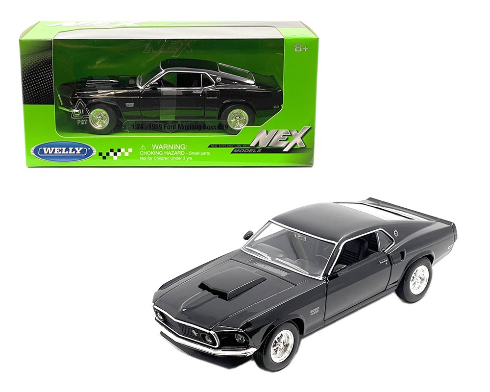 Welly 1:24 1969 Ford Mustang Boss 429 (Black)