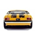 MODELO ESCALA Jada 1/24 Transformers Bumblebee 1977 Chevrolet Camaro Weathered Yellow