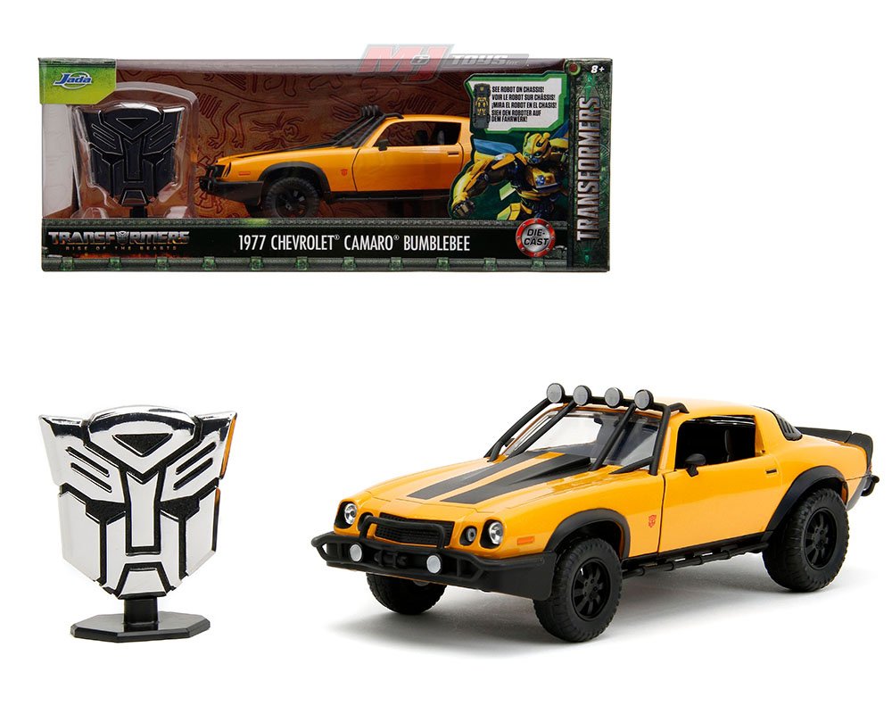 MODELO ESCALA 1/24 Jada  1977 Chevrolet Camaro Bumblebee – Transformers Rise of the Beasts – Hollywood Rides