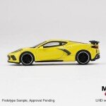 MODELO A ESCALA 1/64 Chevrolet Corvette Stingray Accelerate Yellow Metallic