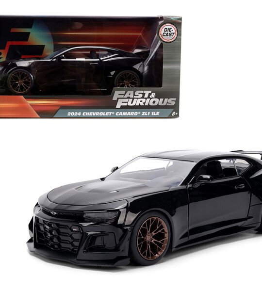 Jada 1:24 2024 Chevrolet Camaro ZL1 1LE – Black – Fast & Furious 25 Year Anniversary