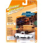 MODELO ESCALA 1/64 1950 Chevrolet Stepside Truck in Gloss White - PICKUP