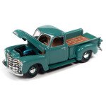 MODELO ESCALA 1/64 1950 Chevrolet Stepside Truck in Gloss White - PICKUP