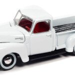 MODELO ESCALA 1/64 1950 Chevrolet Stepside Truck in Gloss White - PICKUP