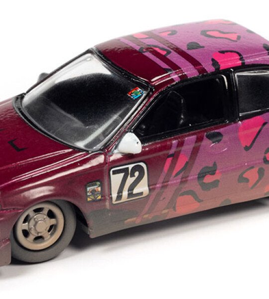 Johnny Lightning 1:64 1998 Honda Civic (Magenta Metallic with Leopard Print) – 24Hrs of Lemons – Street Freaks 2022 PRECIOS ESPECIALES