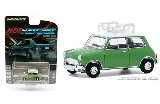 MODELO 1:64 – 1965 Austin Mini Cooper S with roof rack – Green