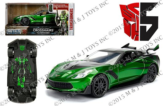MODELO Jada 1:24 2016 Chevrolet Corvette Stingray – Crosshairs – Transformers – Metals
