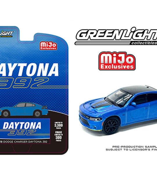 MODELO ESCALA 1:64 MiJo – Dodge 2018 Charger Daytona 392 Indigo BL