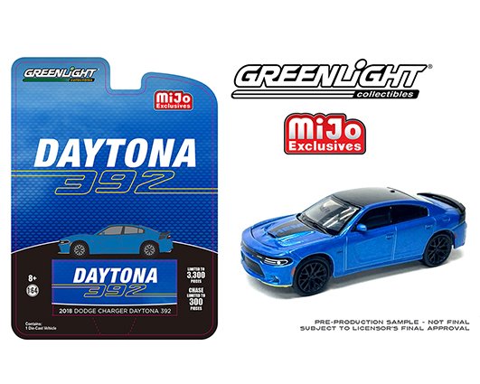 MODELO ESCALA 1:64 MiJo – Dodge 2018 Charger Daytona 392 Indigo BL