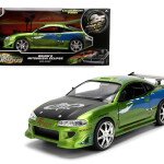 Jada 1:24 Brian’s Mitsubishi Eclipse – Green Color Brush Finish – Fast & Furious 25 Year Anniversary