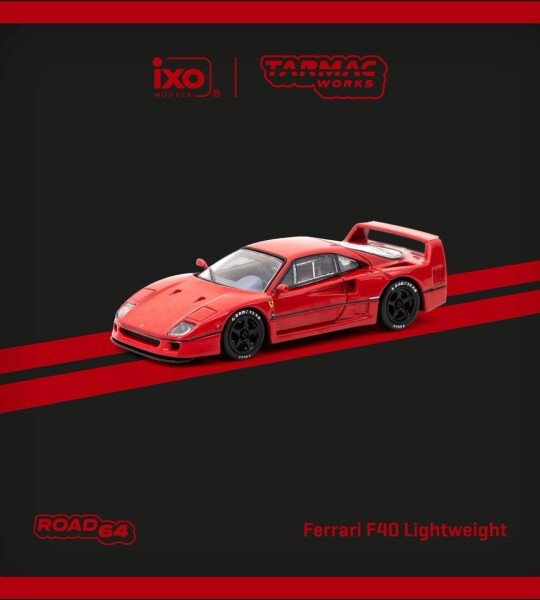 Tarmac Works 1:64 Ferrari F40 Lightweight – Red – Road64 1/64 SPECIAL EDITION