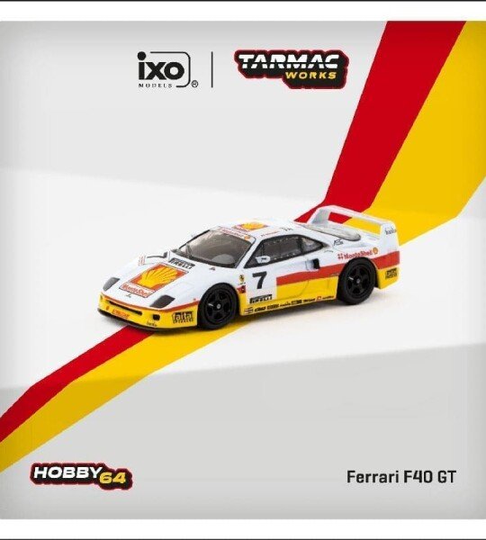 Tarmac Works 1:64 Ferrari F40 GT Italian GT Championship 1993 Marco Brand SHELL