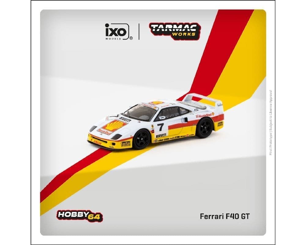 Tarmac Works 1:64 Ferrari F40 GT Italian GT Championship 1993 Marco Brand SHELL