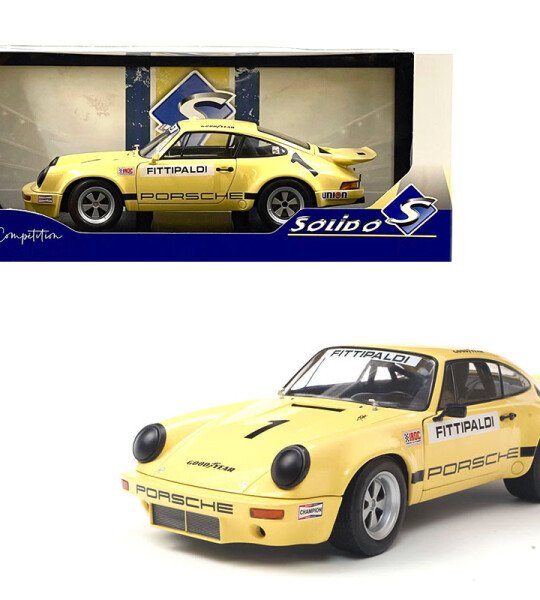 Solido 1:18 1974 Porsche 911 IROC #1 Fittipaldi – Yellow
