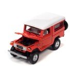 MODELO Johnny Lightning 1:64 Godzilla 1980 Toyota Land Cruiser – Red – Pop Culture 2023 Release 2 -FJ40