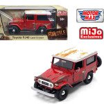 Motormax 1:24 Toyota FJ40 Land Cruiser – Weathered Red with White Top – For Sale – MiJo Exclusives