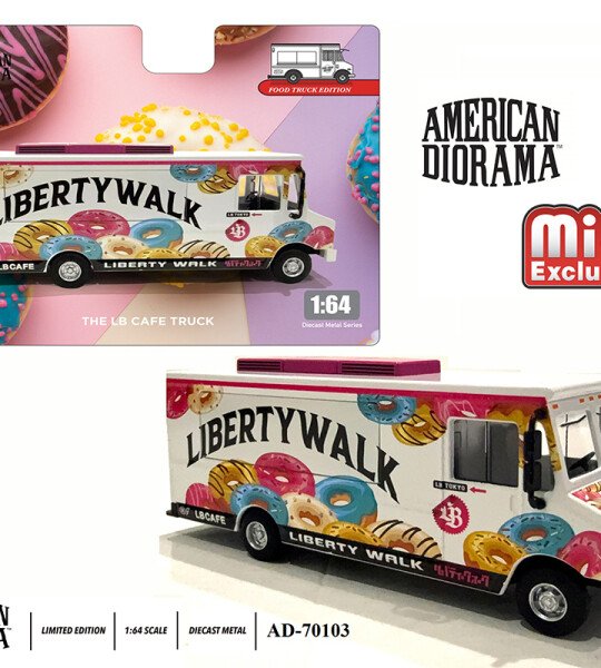 American Diorama 1:64 Food Truck Liberty Walk LB Cafe Truck – Limited Edition MiJo Exclusives CAMION DE COMIDA