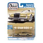 MODELO Auto World 1:64 1978 Lincoln Continental Mark V (Jubilee Gold)