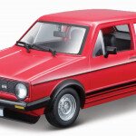 MODELO ESCALA 1/24 BBURAGO ITALIA - 1979 Volkswagen Golf Mk1 GTI in Black