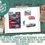 MODELO GULF Auto World x American Diorama 1:64 1965 Ford GT40 Race Worn With Flag Man Figure Limited 4,800 Pieces – Mijo Exclusives