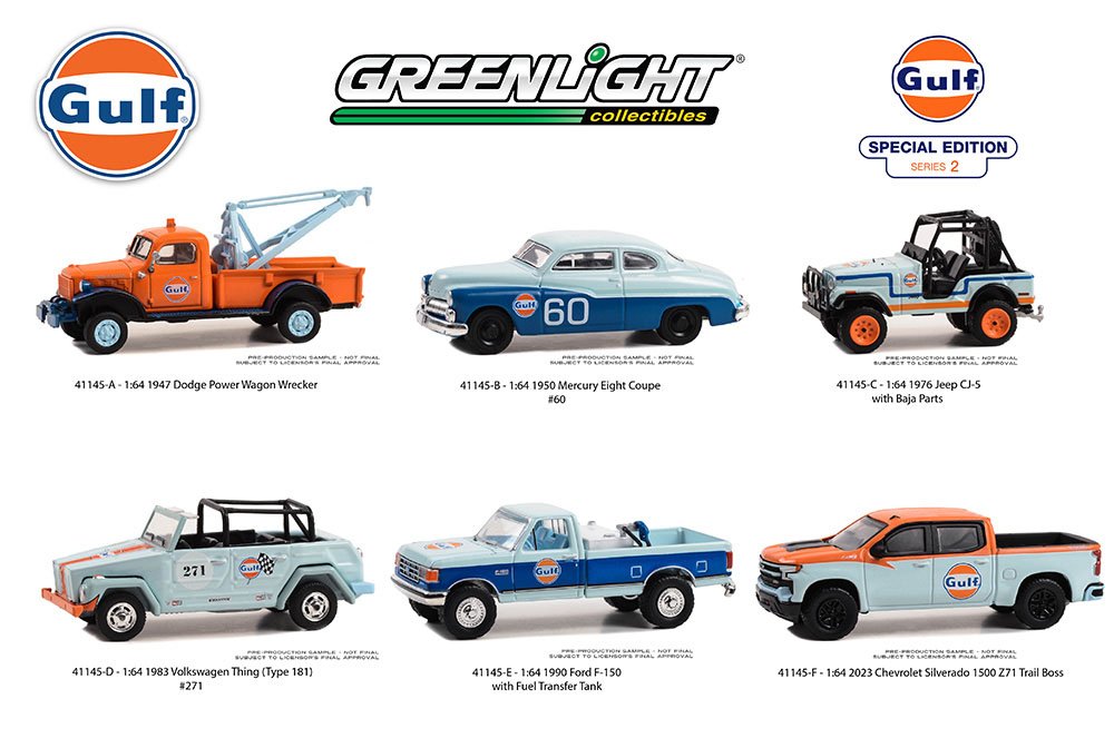 Greenlight 1:64 Gulf Oil Special Edition Series 2 Assortment