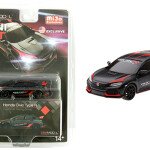 MODELO ESCALA 1:64 2017 Honda Civic Type R (FK8)(LHD)(Matte Black) Customer Racing Study – MiJo Exclusives