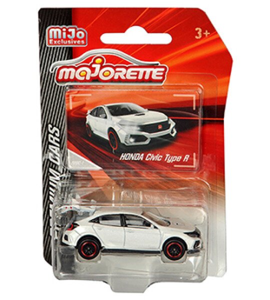 MODELO ESCALA Majorette 1:64 Premium Cars – Honda Civic Type R (White) – MiJo Exclusives