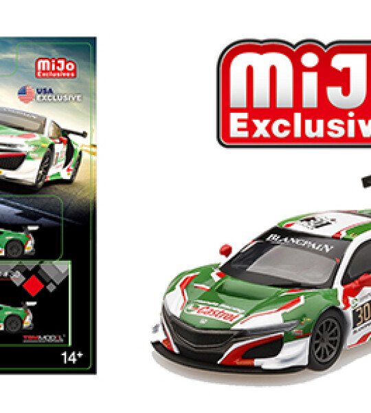 MODELO ESCALA 1:64 Honda NSX GT3 #30 24HR SPA Castrol (Green/White) – MiJo Exclusives