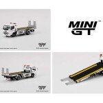 MODELO ESCALA 1:64 Isuzu N-Series Vehicle Transporter Liberty Walk (LBWK)(White) - GRUA