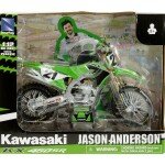 New Ray 1:12 Kawasaki KX450SR Factory Race Team Bike #21 Jason Anderson – Green – Motorcycles